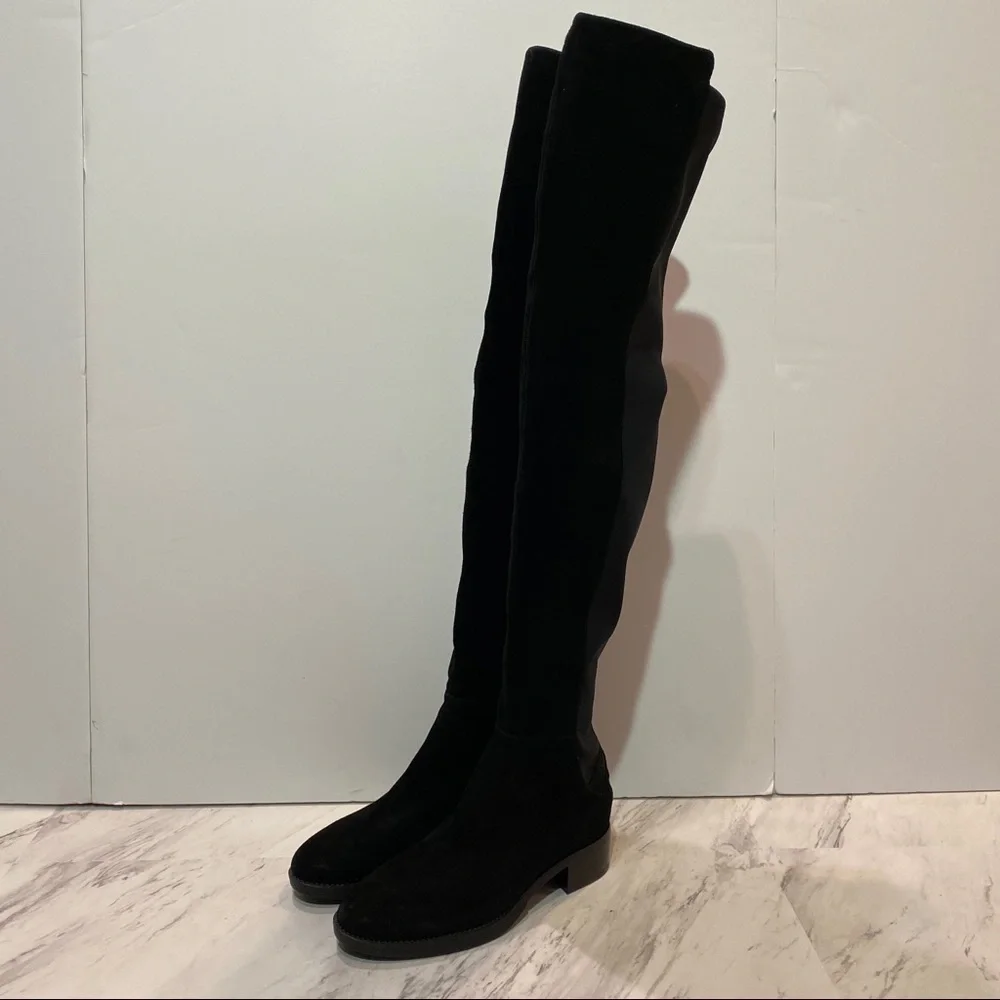 Tory Burch Caitlin Over the Knee Black Boots